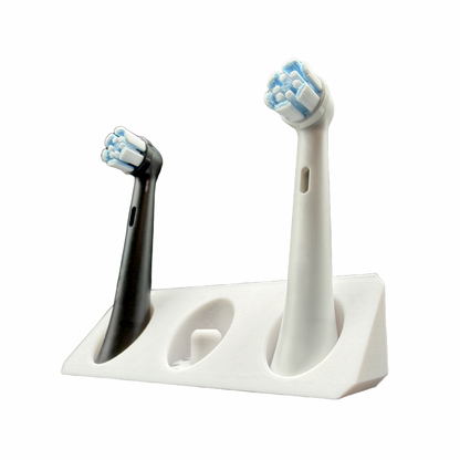 BrushDock – Zahnbürstenkopfhalter für Oral-B ( iO ) & Philips Sonicare - Wandmontage (ohne Bohren)