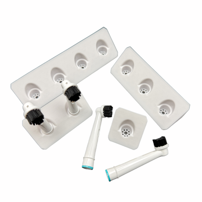 Zahnbürstenhalter für Oral-B iO und Philips Sonicare in weiß 1 bis 4 Steckplätze