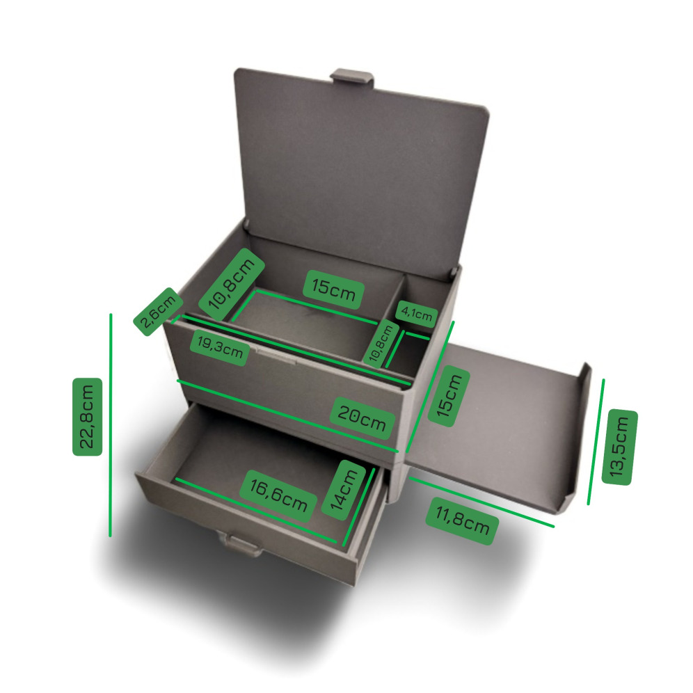 CREORYA Bad Organizer mit Maßen